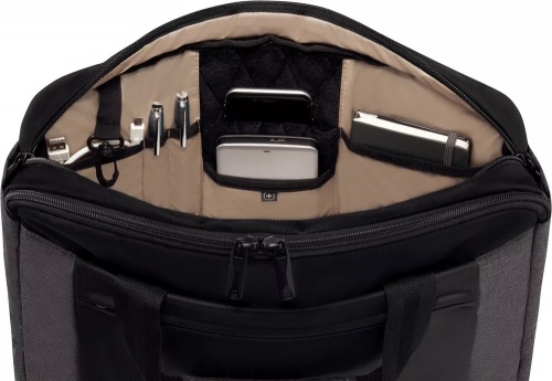 Портфель для ноутбука Wenger 16'', черный/серый, 43x9x31 см, 9 л фото 3