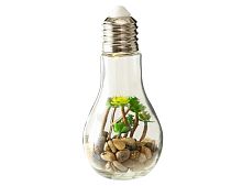 Декоративный подвесной светильник "Чудо клумба", теплые белые LED огни, стекло, пластик, батарейки, 18х8.5 см, Boltze