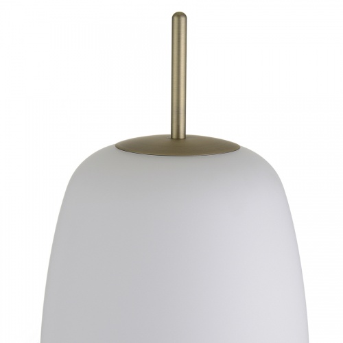 Лампа напольная silk, d22 см, белое опаловое стекло фото 3