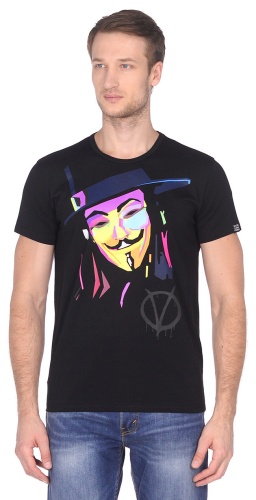 Мужская футболка"Анонимус Поп-Арт"