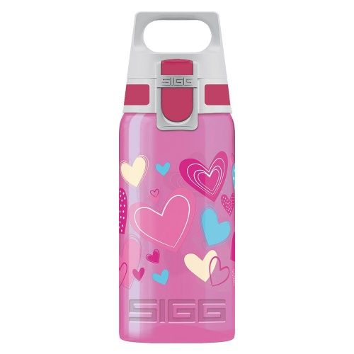 Бутылочка детская Sigg Viva One Hearts (0,5 литра), розовая