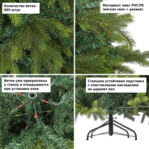 Елка искусственная Royal Christmas Nordland Premium PE/PVC фото 4