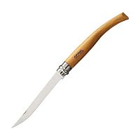Нож филейный Opinel №10, рукоять из дерева бука