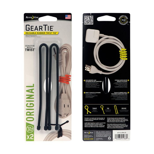 Гибкие стяжки NiteIze Gear Tie 12 фото 2