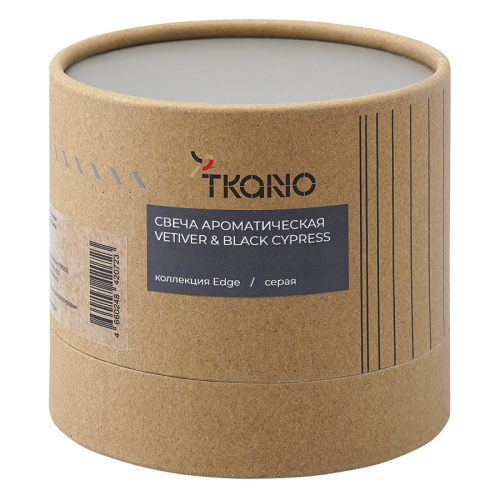 Свеча ароматическая с деревянным фитилём vetiver & black cypress из коллекции edge, 60 ч фото 6