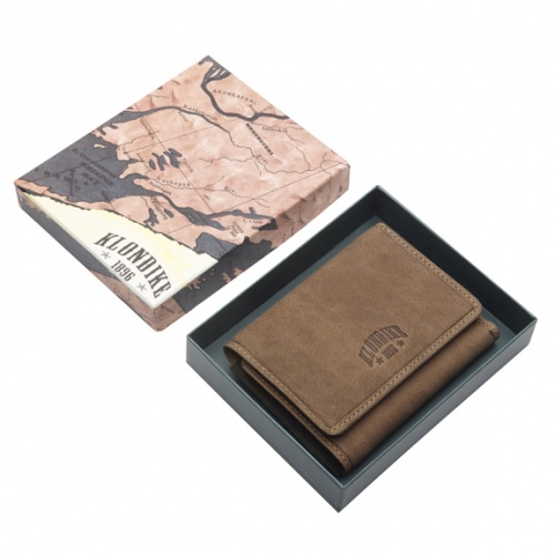 Бумажник Klondike Jane, коричневый, 11x8,5x1,5 см фото 9
