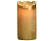 Светодиодная восковая свеча ПРАЗДНИЧНАЯ, с глиттером, золотая, тёплый белый LED-огонь колышущийся, 7.5x15 см, батарейки, таймер, Kaemingk (Lumineo)