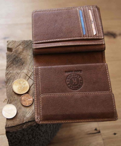 Бумажник Klondike Finn, коричневый, 10x11,5 см фото 2