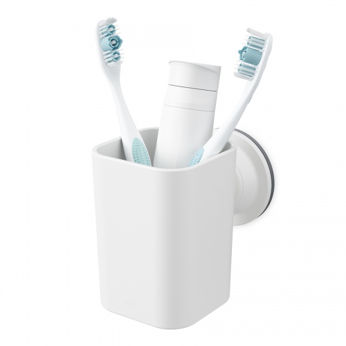 Стакан для зубных щеток flex белый фото 5