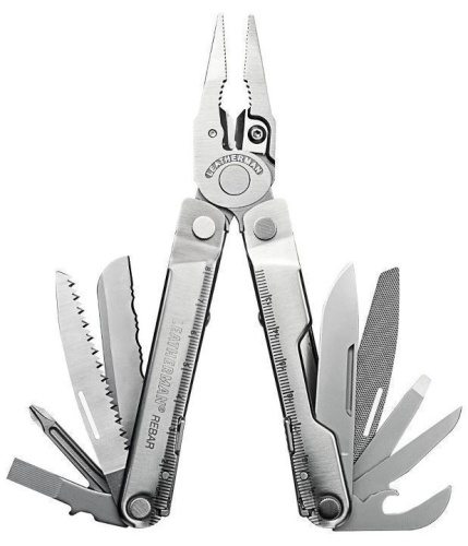 Мультитул Leatherman Rebar, 17 функций, кожаный чехол, 831560