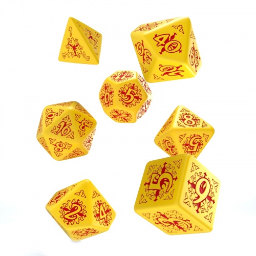 Набор кубиков Pathfinder "Legacy of Fire Dice Set", 7 шт., желто-красный фото 2