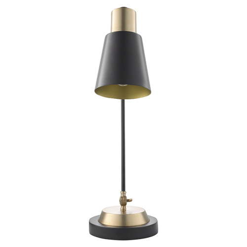 Лампа настольная pilwy, D21х62 см, золотистая/черная фото 7