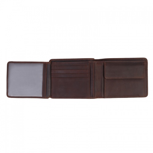 Бумажник Klondike Digger Amos, темно-коричневый, 12,5x10x2,5 см фото 8