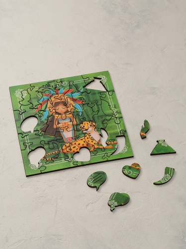 Деревянный пазл-головоломка Mr.Puzz Интерактивный &quot;Принцесса Майя&quot; фото 3