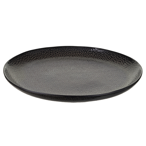 Набор обеденных тарелок dots, D26 см, черные, 2 шт. фото 5