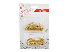 Крючки для ёлочных украшений КИММИ, металл, золотые, 4 см, 200 шт., Due Esse Christmas