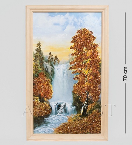 40*70см картина с дерев. рамкой (природа)