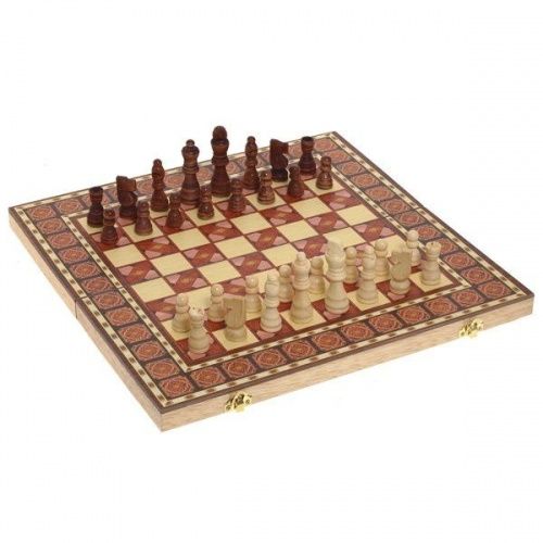 Игра настольная 3 в 1  (шахматы, шашки, нарды) L39 W19,5 H5,5 см 231289 фото 2