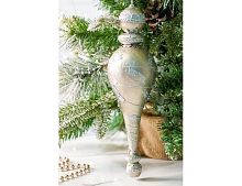 Ёлочная игрушка ВЕСЕННЯЯ СОСУЛЬКА, полиэстер, серебряная, 25 см, Winter Deco