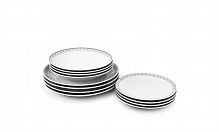Набор тарелок 12 предметов узоры на 4 персоны арт.71160120-327, Leander