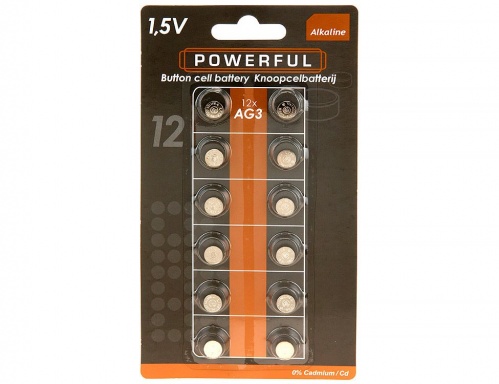 Батарейки AG3/LR41 (упаковка 12 шт.), Koopman International
