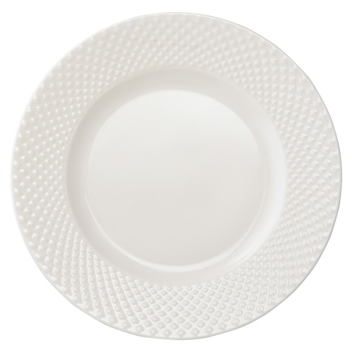 Набор из двух тарелок белого цвета с фактурным рисунком из коллекции essential фото 8