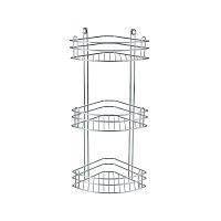 RUS-385021-3 Zn Полка для ванной 3-ярусная угловая, Rosenberg