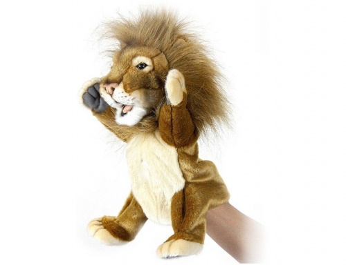 Лев, игрушка на руку 28см, HANSA