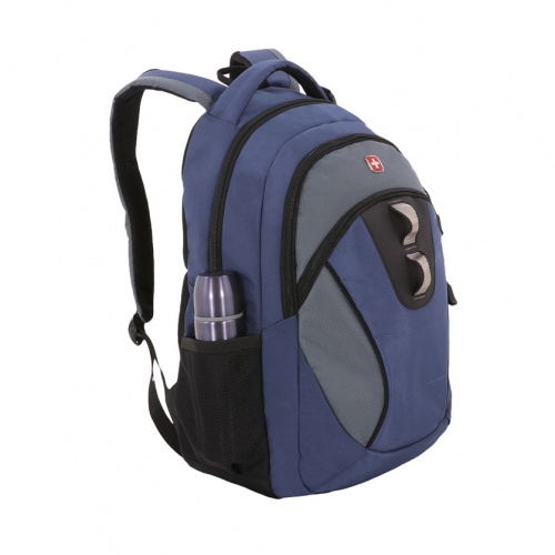 Рюкзак Swissgear 13", синий/серый, 35х15х46 см, 24 л фото 2