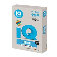 Бумага цветная для принтера IQ Color А4, 80 г/м2, 500 листов, серая, GR21