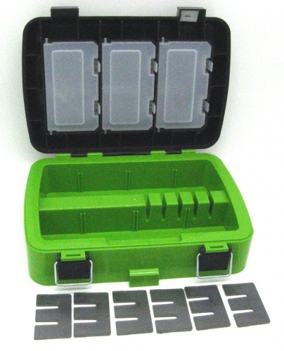 Ящик для зимней рыбалки Helios FishBox двухсекционный 10л зеленый (64060) фото 6