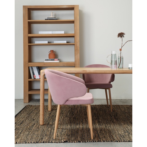 Кресло cecilia, велюр, пудрово-розовое фото 6