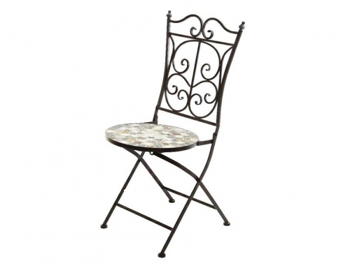 Садовая мебель с мозаикой "Сиена" (стол и 2 стула), металл, керамика, Kaemingk фото 2