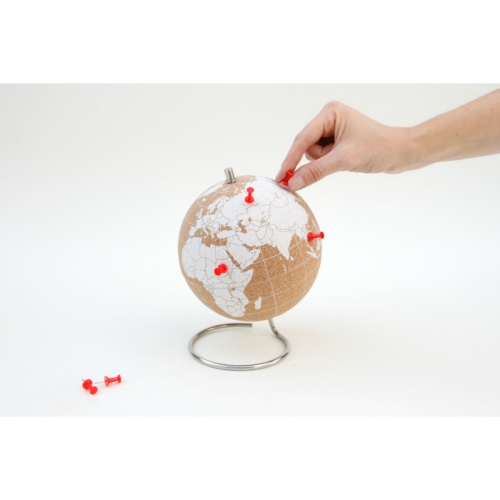 Глобус cork globe, белый фото 5
