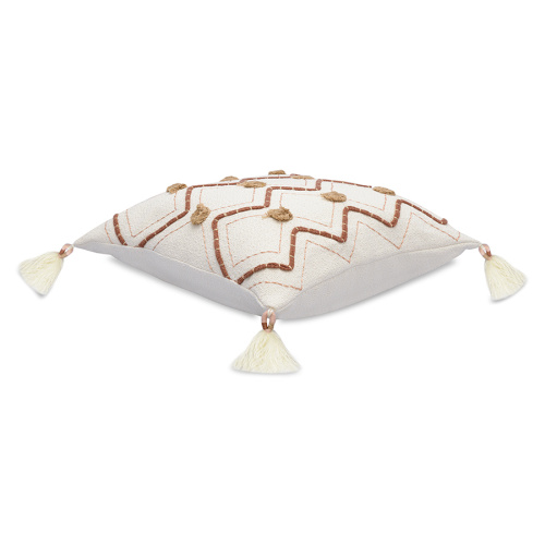 Подушка декоративная с кисточками и вышивкой geometry из коллекции ethnic, 45х45 см фото 3
