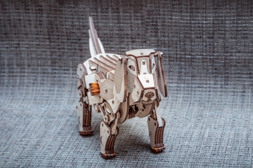 Конструктор деревянный 3D EWA Механический щенок Puppy фото 5