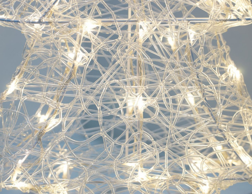 Светящаяся ёлка 72 см уличная с таймером, акриловые нити, 70 тёплых белых мини LED-огней мерцающих в интернет-магазине VsemPodarok.com фото 2