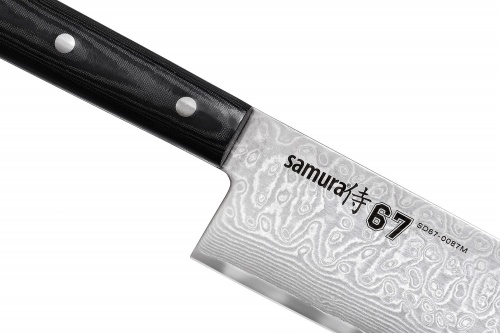 Нож Samura 67 Гранд Шеф, 24 см, дамаск 67 слоев, микарта фото 2