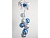Елочное украшение гирлянда БЛЕСК, синяя, 55 см, Елочка