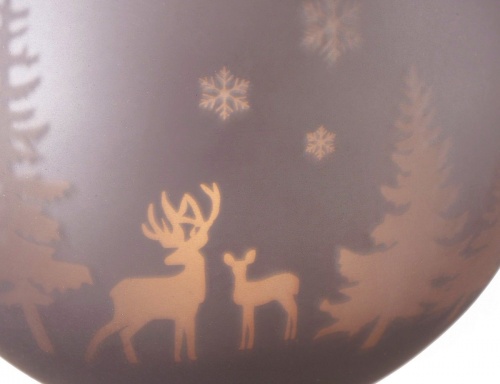 Набор подсвечников бокалов "Рождественский лес", стекло, светло-серый, 20-30 см, 3 шт., Boltze фото 4