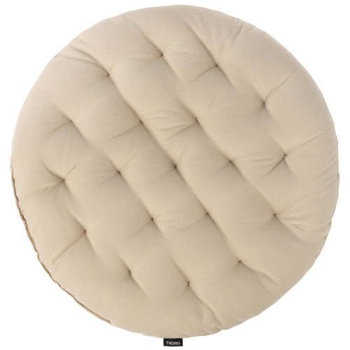 Подушка на стул круглая из хлопка из коллекции essential, 40 см