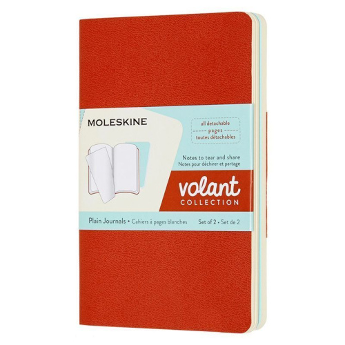 Набор 2 блокнота Moleskine Volant Pocket, 80 стр., нелинованный