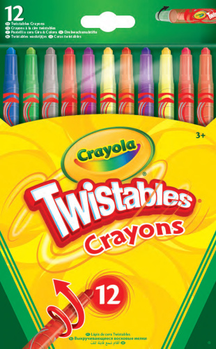 12 выкручивающихся восковых мелков Crayola