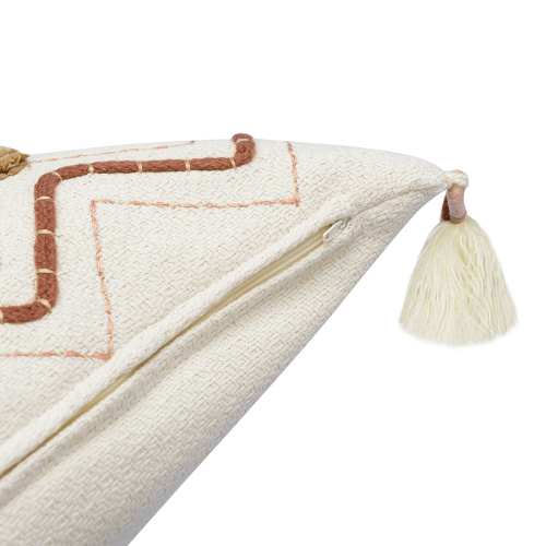 Подушка декоративная с кисточками и вышивкой geometry из коллекции ethnic, 45х45 см фото 4