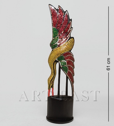 23-012 Статуэтка "Райская птица" дерево+стекл.мозаика 60 см