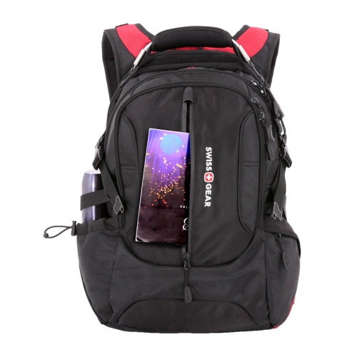 Рюкзак Swissgear 15”, черный/красный, 36х17х50 см, 30 л фото 5