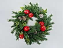 Декоративный венок ЯБЛОКИ БЕЛОСНЕЖКИ, 49 см, Swerox