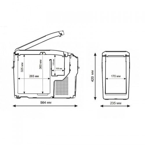Компактный автохолодильник компрессорный Indel B TB18 фото 8