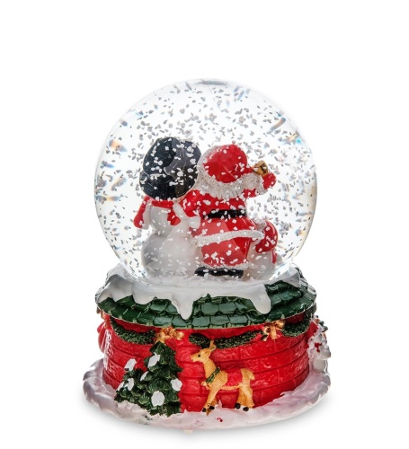 PM-67 Шар со снегом муз. с подсветкой «Рождественское Чудо» фото 2