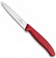 Нож Victorinox для очистки овощей, лезвие 10 см волнистое 6.77
